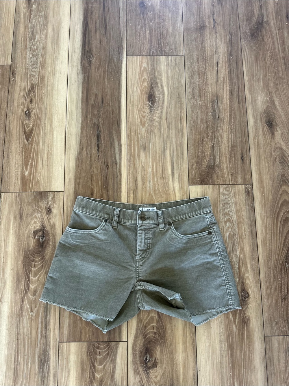Carve designs womens corduroy green shorts size 2